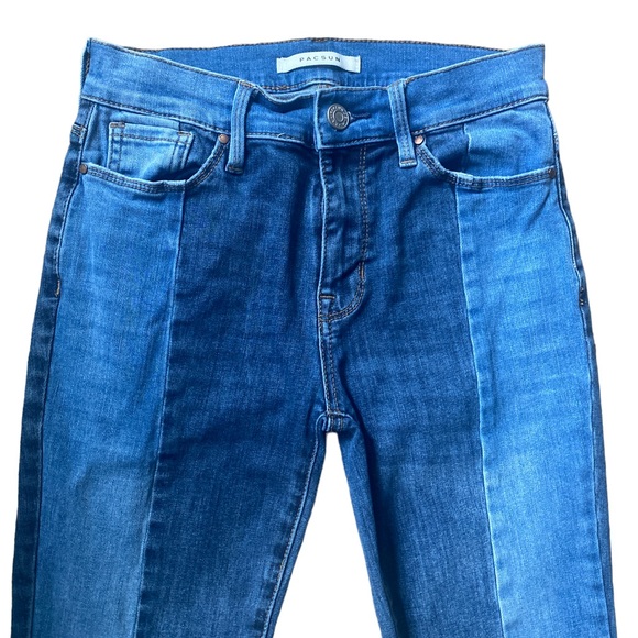 Pacsun high rise skinny jegging 2 tone raw hem size 23 - Picture 4 of 7